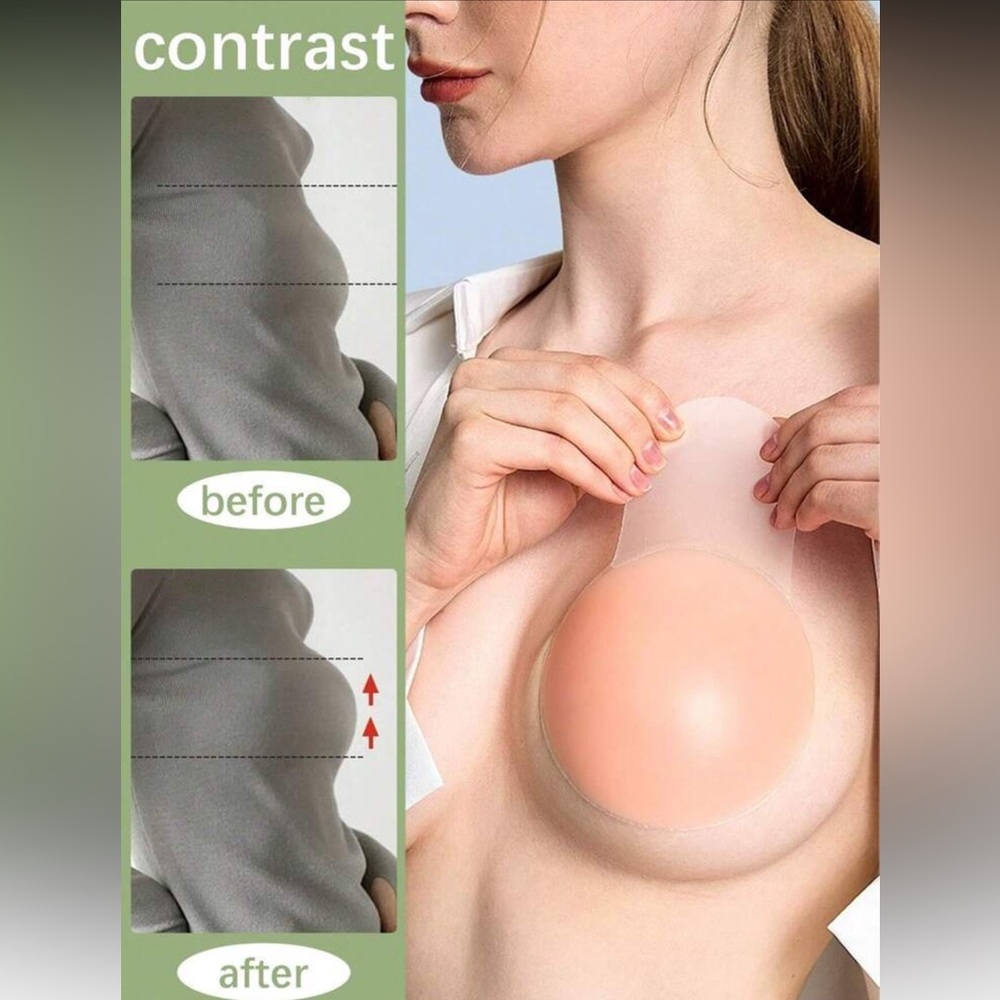 2pcs/set silicone lift-up skin colored invisible breast petals, new